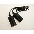 Chargeur double allume-cigare raccord DIN 12V/24V 12A HTC