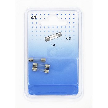 3 Fusibles en verre 1 A