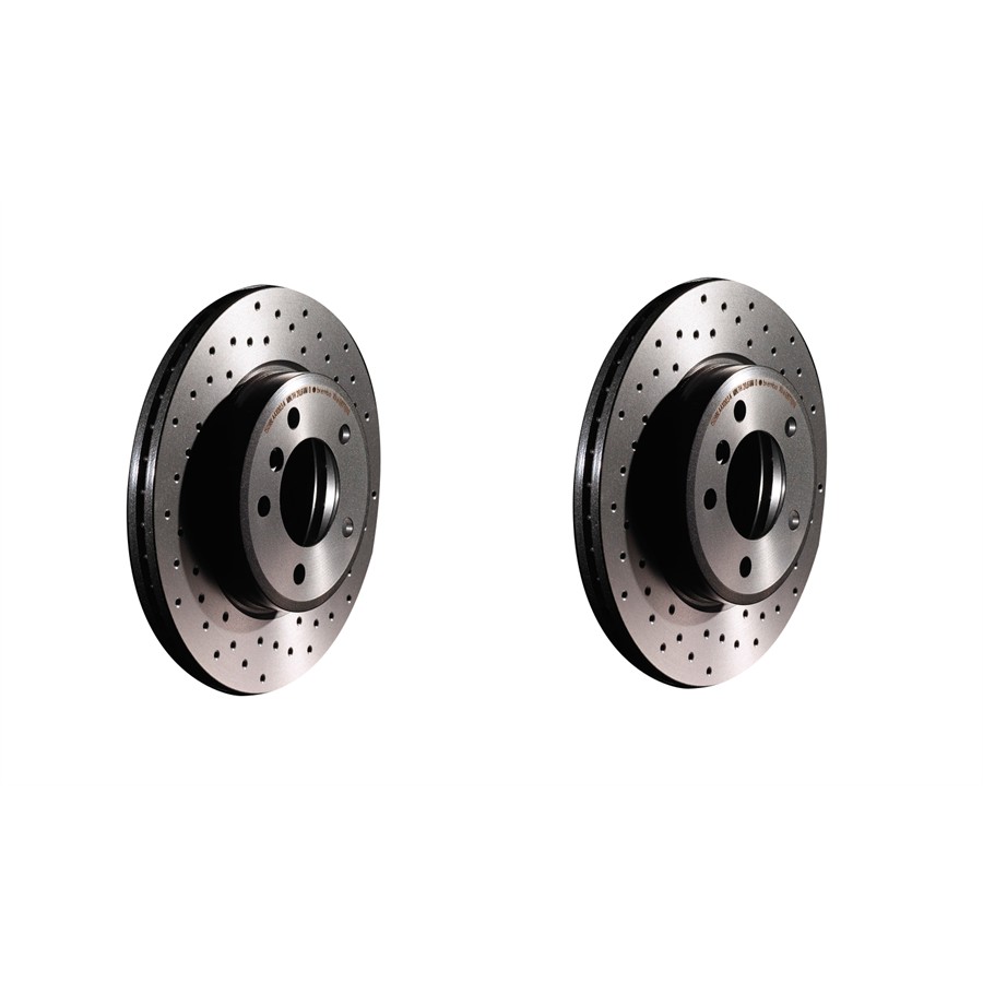 Jeu 2 Disques Frein Brembo Set09.9772.1X - Essieu Avant 312 Mm Ventilé - Compatible VW Golf V - 11