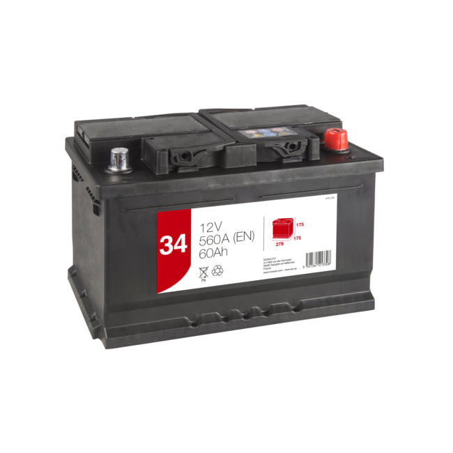 aanvaarden wasmiddel moe Batterij 1st PRIJS BVP34 60 Ah - 560 A : Auto5.be