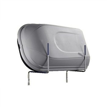 Opbergsysteem aan muur voor koffer