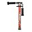 Trottinette pliable enfant 121 mm URBAN Boy Noire et Rouge 