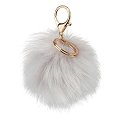 Sleutelhanger met grijze pompon NORAUTO