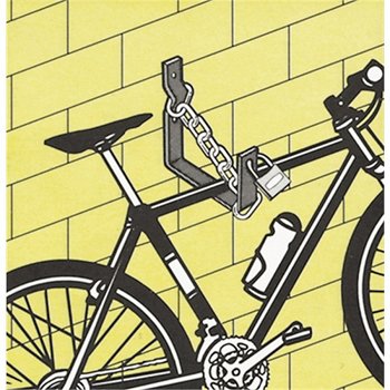 Crochet antivol avec cha&icirc;ne et 3 vis ind&eacute;vissables MOTTEZ B043K