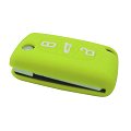 Coque silicone cl&eacute; voiture verte