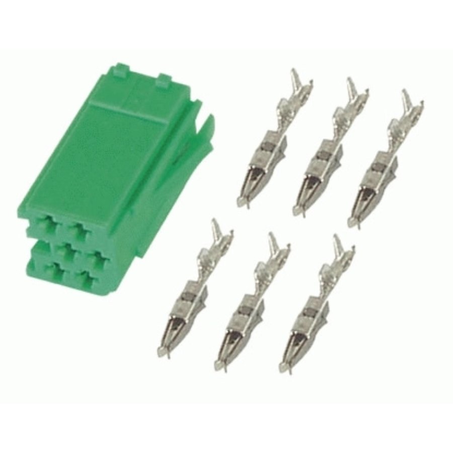 MINIISO connector PHONOCAR groen Auto5.be