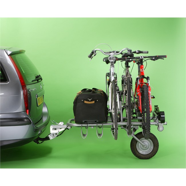 Inhalen Maar gelijkheid Aanhangwagen met 1 wiel voor 5 fietsen MOTTEZ : Auto5.be
