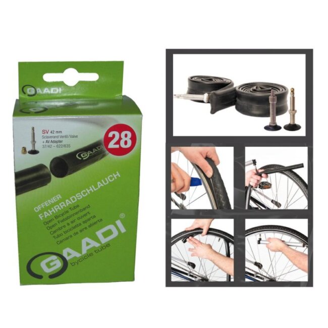 bonen Stap Allergisch GAADI 26 x 1,90-2,10 fietsbinnenband met 40 mm Schrader-ventiel : Auto5.be