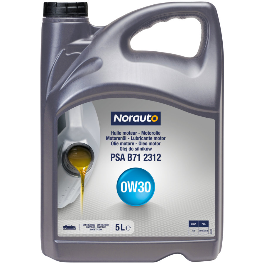 Motorolie NORAUTO 0W30 C2 PSA 5L Auto5.be
